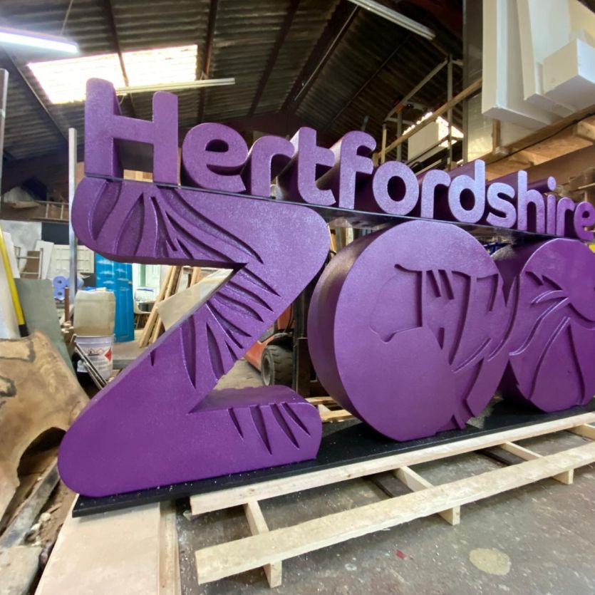 Hertfordshire Zoo 3d letters 