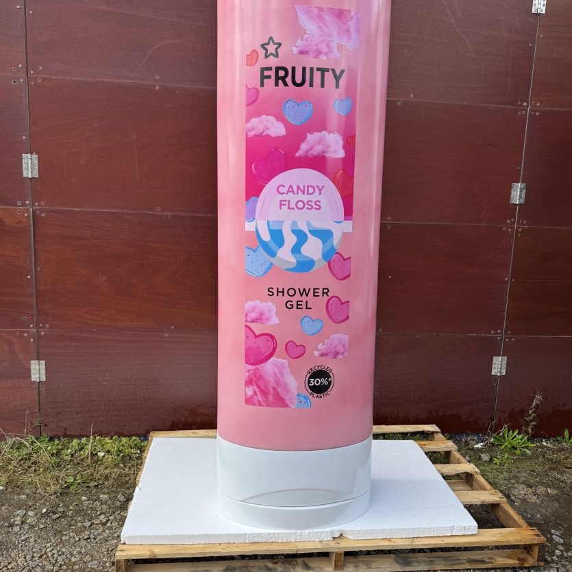 Giant Superdrug shower gel prop 