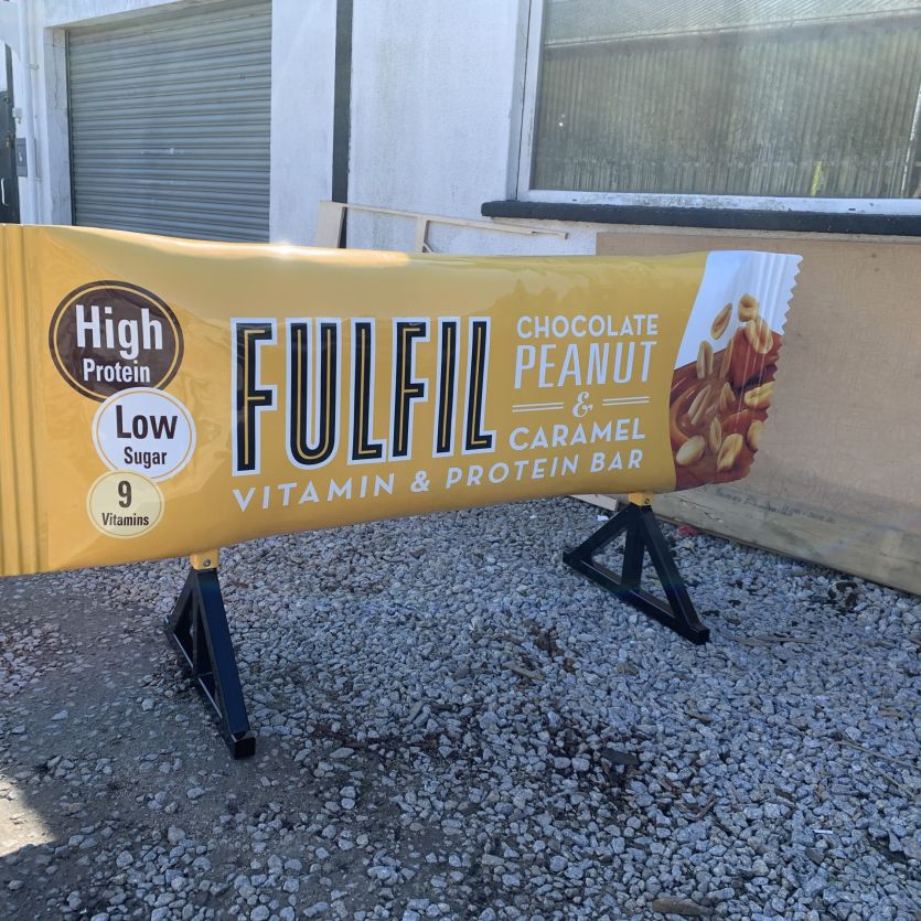 Giant protein bar prop 