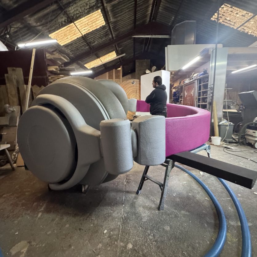 Giant headphones prop