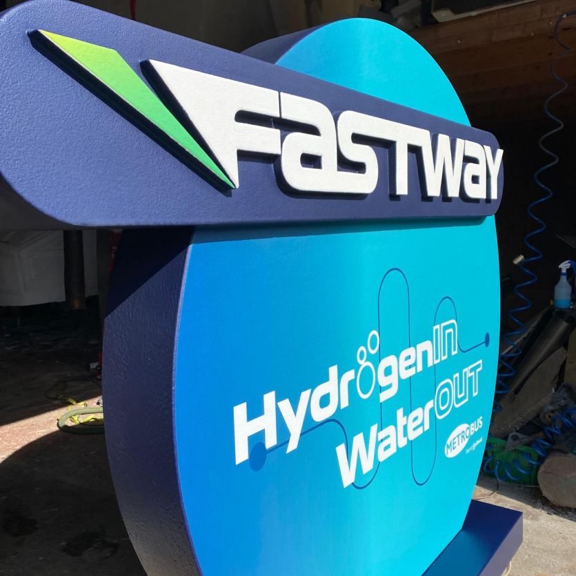 Large 3d logo Fastway