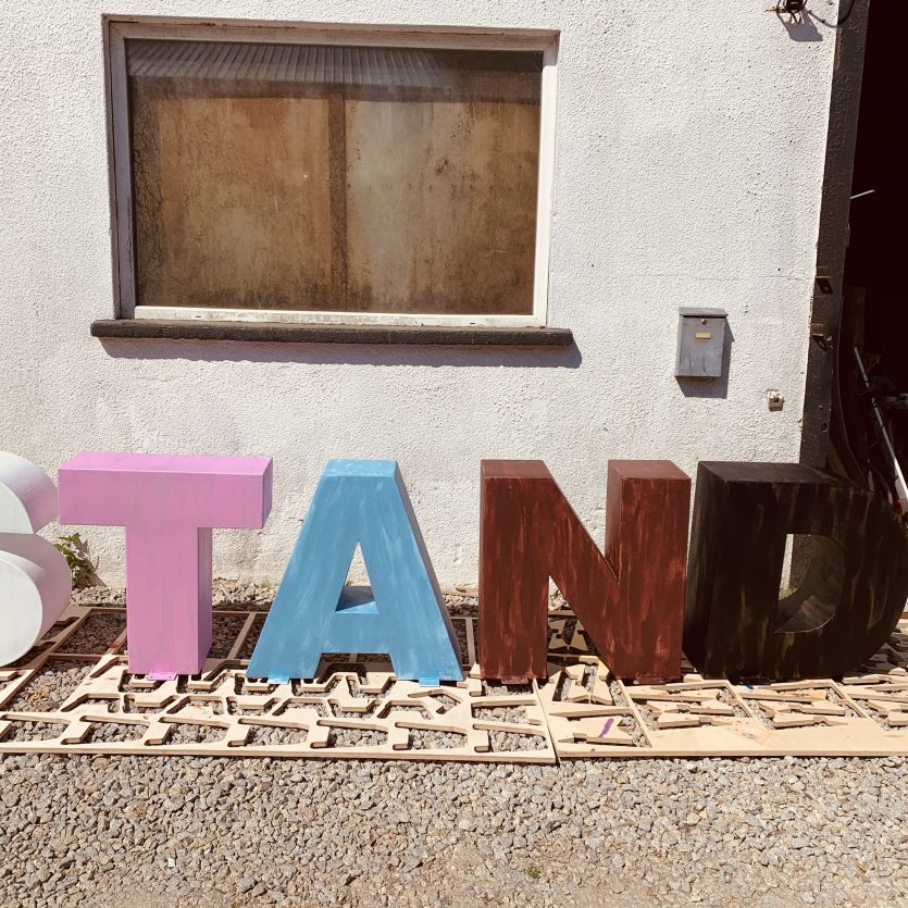 Large outdoor 3d letters STAND