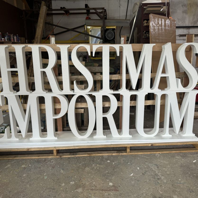 Large 3d letters   Christmas Emporium  