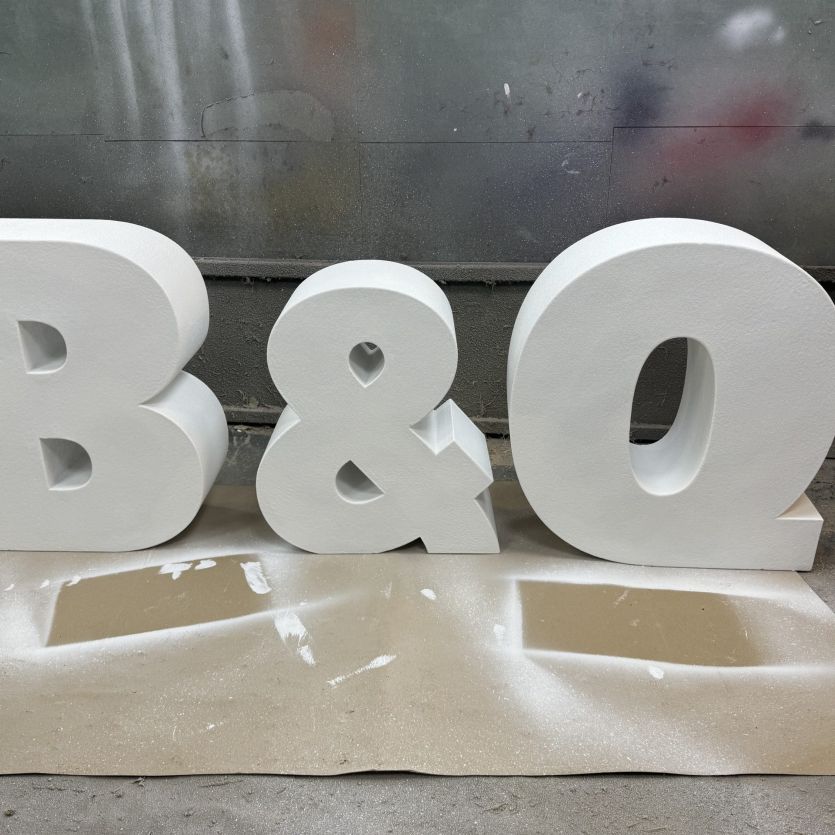 Large 3d letters B&Q