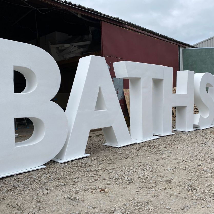 Large outdoor 3d letters Bath Spa