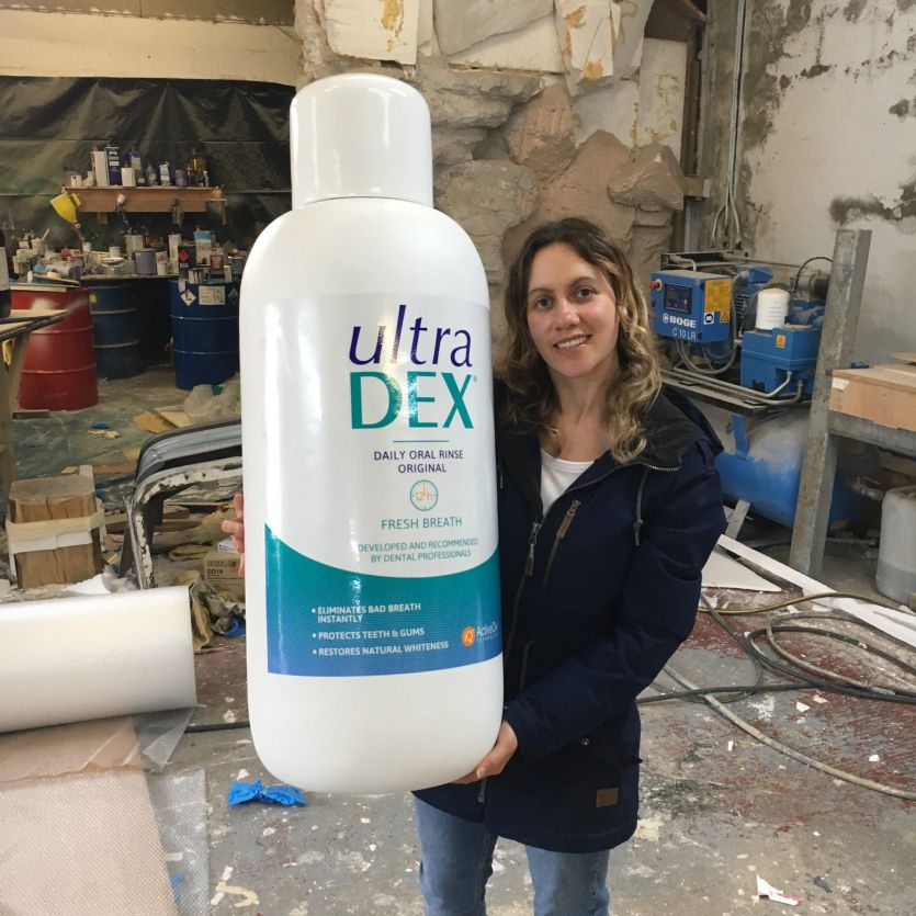 UltraDex mouthwash bottle prop
