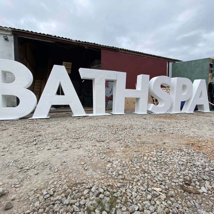 Large outdoor 3d letters Bath Spa 