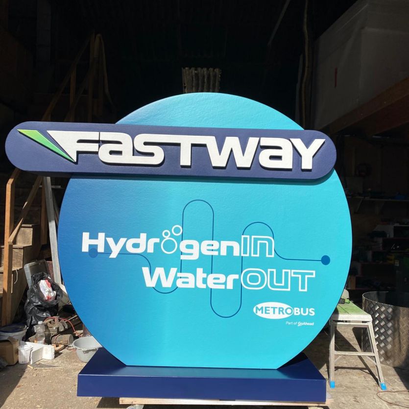 Large 3d logo Fastway 