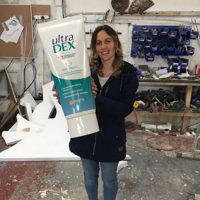 Large toothpaste prop
