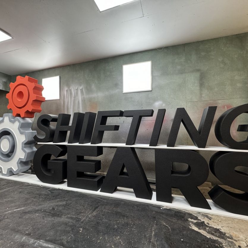 Large 3d letters  3d logo 