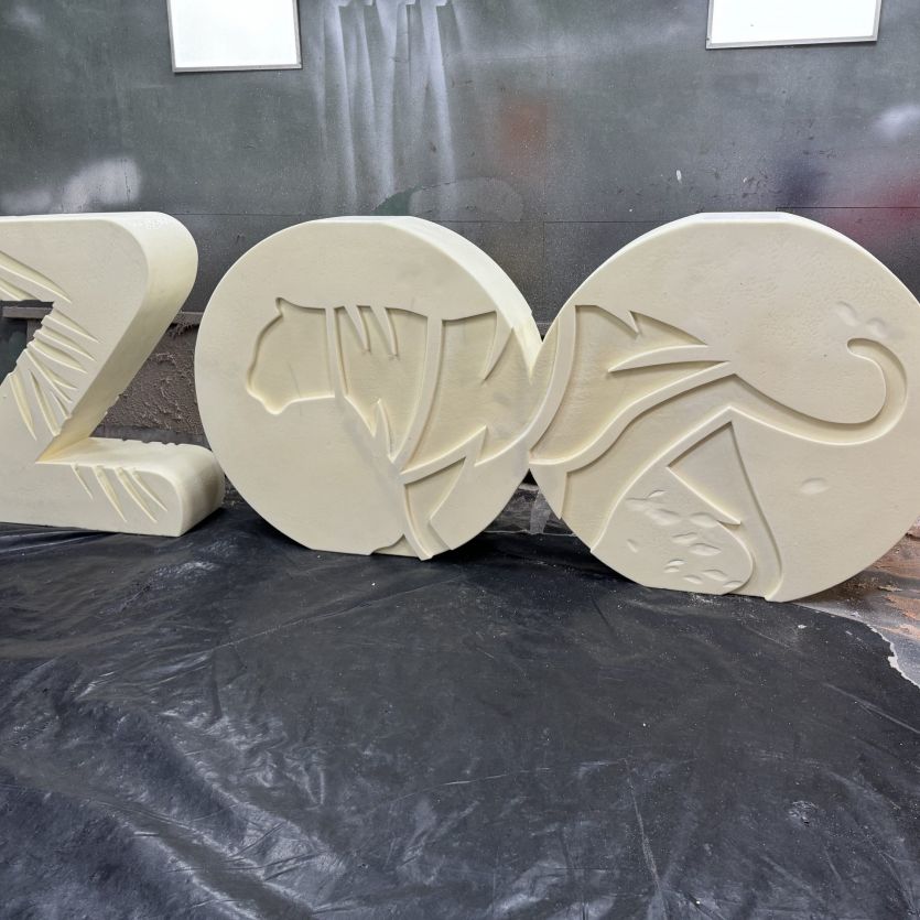 Large 3d letters Zoo