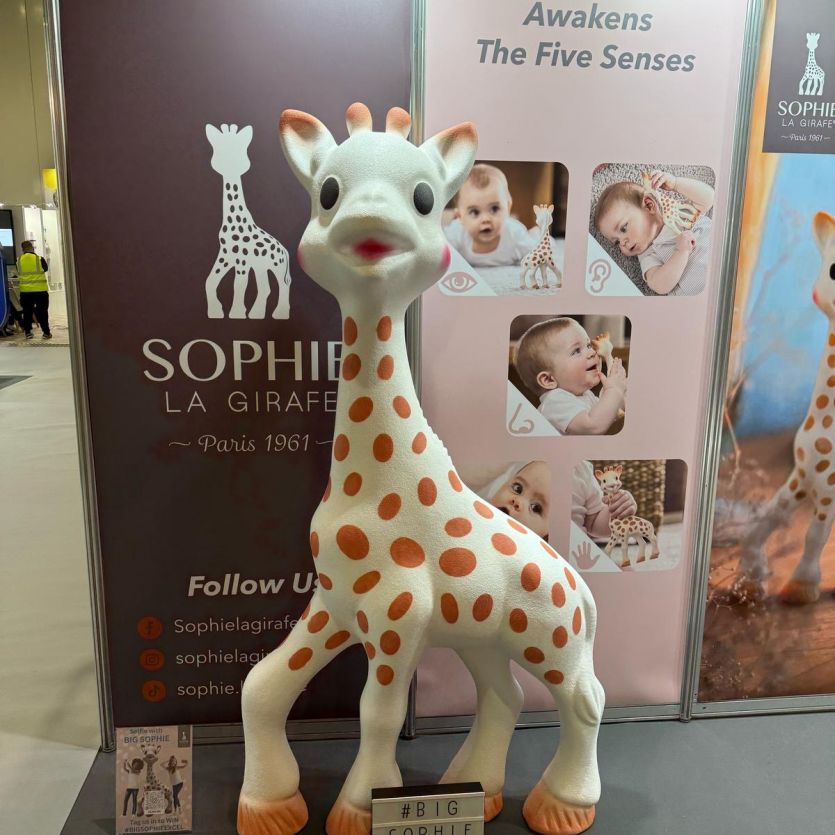 Large giraffe toy prop 