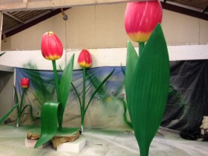 Giant tulips