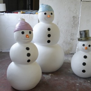 custom made snowmen props