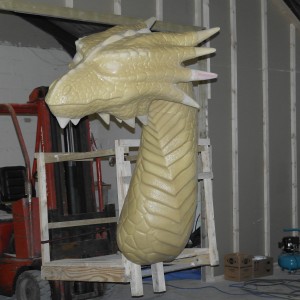 Dragon spray coated with polyurethane hard coating