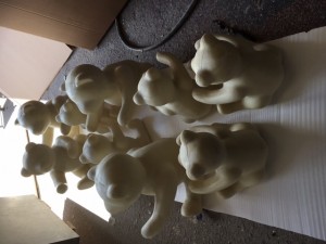 Teddy bear production