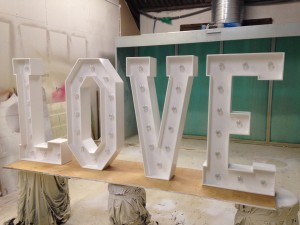 Custom light up letters