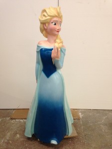 "Elsa" scaled up model from disney character Frozen