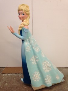 "Elsa" scaled up model from disney character Frozen