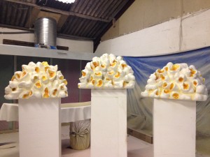 Giant Popcorn produced for Candy cloud installation