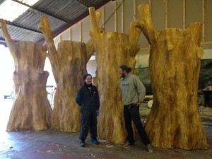 Artificial trees for African themed tree house from Virgin Holidays