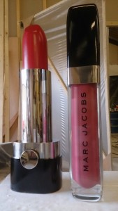 1.50m high Marc jacobs lipstick and lipgloss in te making!