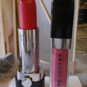 1.50m high Marc jacobs lipstick and lipgloss in te making!