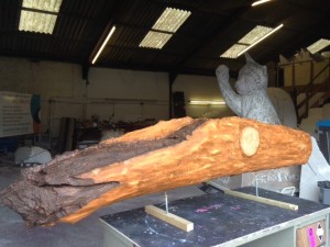 drift wood replica in the making