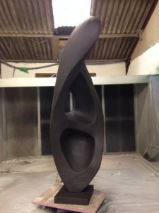 coating application + dark primer