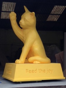 Bobo the cat sculpture