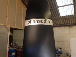 Giant head phones in the making!
