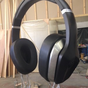 Giant head phones in the making!