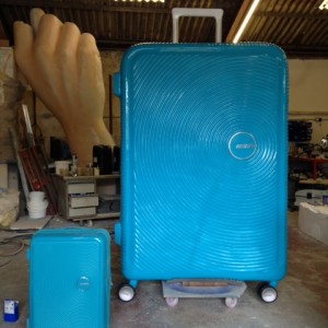 Giant American Tourister suitcase we created
