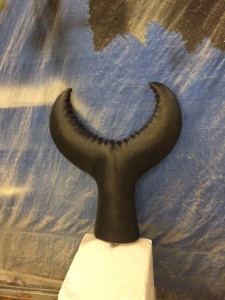 Scenic prop whale in the making