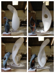 We worked with Sculptor Rob Leighton to scale up his maquette sculpture