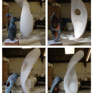 We worked with Sculptor Rob Leighton to scale up his maquette sculpture
