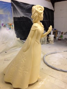 Spray applied polyurethane on bespoke model