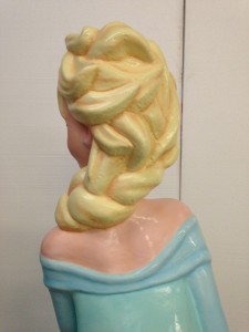 In the making, Elsa's hair