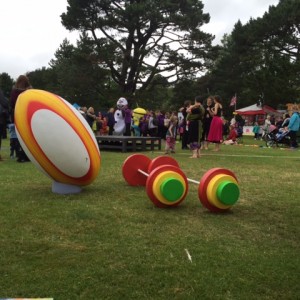 Giant props at play fest 2015