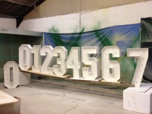 1m light up numbers in the making