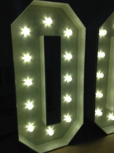 1m light up numbers in the making