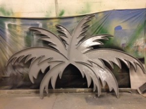 coating application palm tree