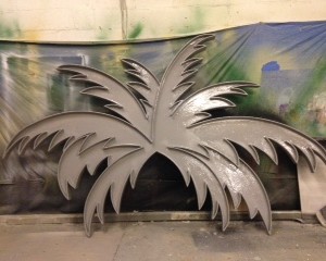 coating application palm tree