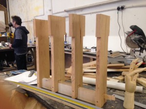 Bespoke window display elements : we created an oversized mannequin hand