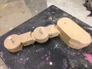 Bespoke window display elements : we created an oversized mannequin hand