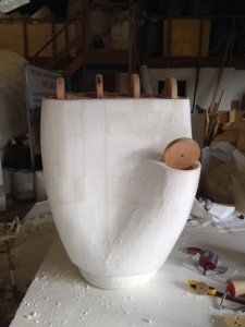 Bespoke window display elements : we created an oversized mannequin hand