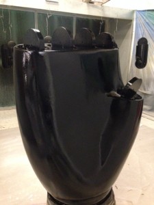 Bespoke window display elements : we created an oversized mannequin hand