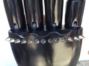 chrome effect studs