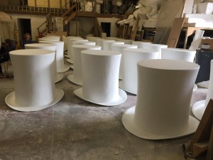We created 50 1m high Top hats, view project