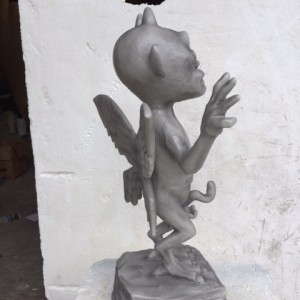 Gargoyle sculpture we created for Gorillaz